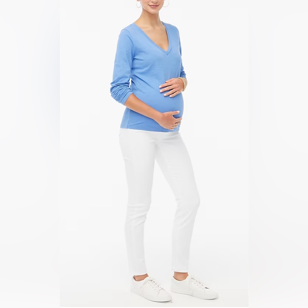 J.Crew Factory White Maternity Jean in Signature Stretch Size 29